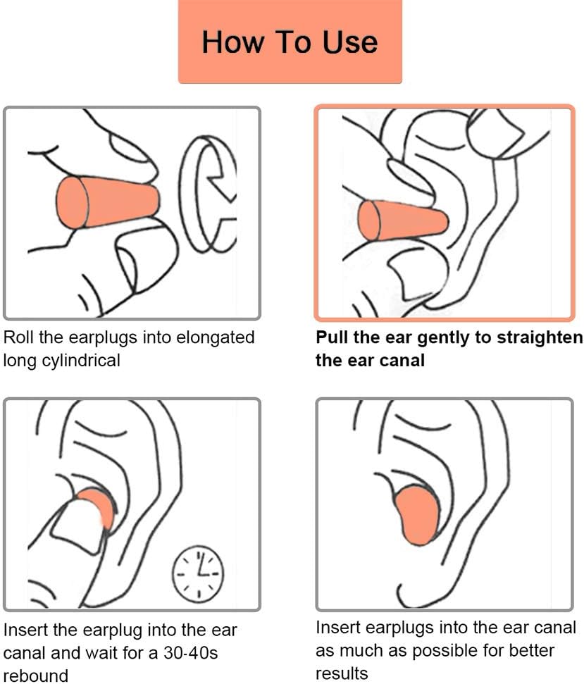 Quality Foam Earplugs 200 Pair - 32dB Noise Cancelling Soft High Decibel Ear Plugs for Noise Reduction Ear Protection Construction Loud Music Shooting Guns Work Safety Hearing Protection Ear Plugs - Image 6