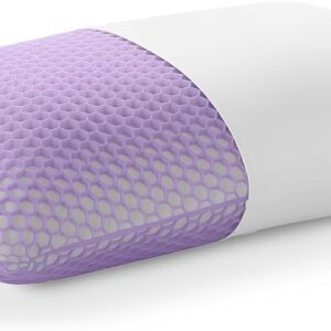 Purple Harmony Pillow - Low Loft, Standard Size - Cooling Gel Neck Pillow